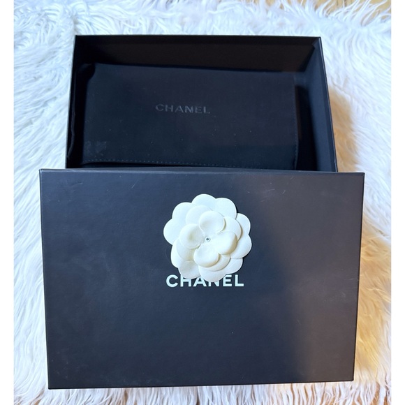 NEW NIB CHANEL Iridescent Beige Caviar Classic WOC Wallet On Chain Gold Hardware - Picture 9 of 12